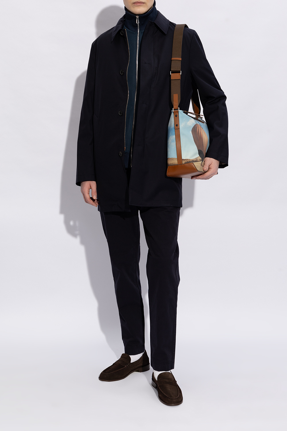 Paul Smith Penny-slot Suede Loafers In Black