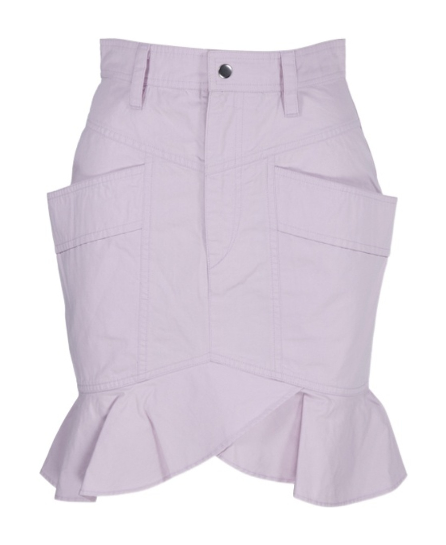 ISABEL MARANT ÉTOILE A HALF-LENGTH SKIRT AT THE EDGE OF A LOTUS LEAF