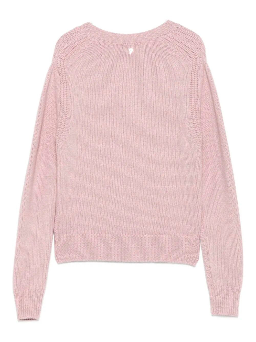 Dondup V-neck Sweater In Pink
