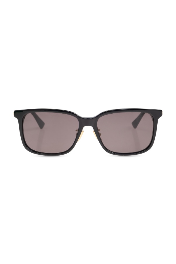 Bottega Veneta Full Frame Sunglasses In Gray