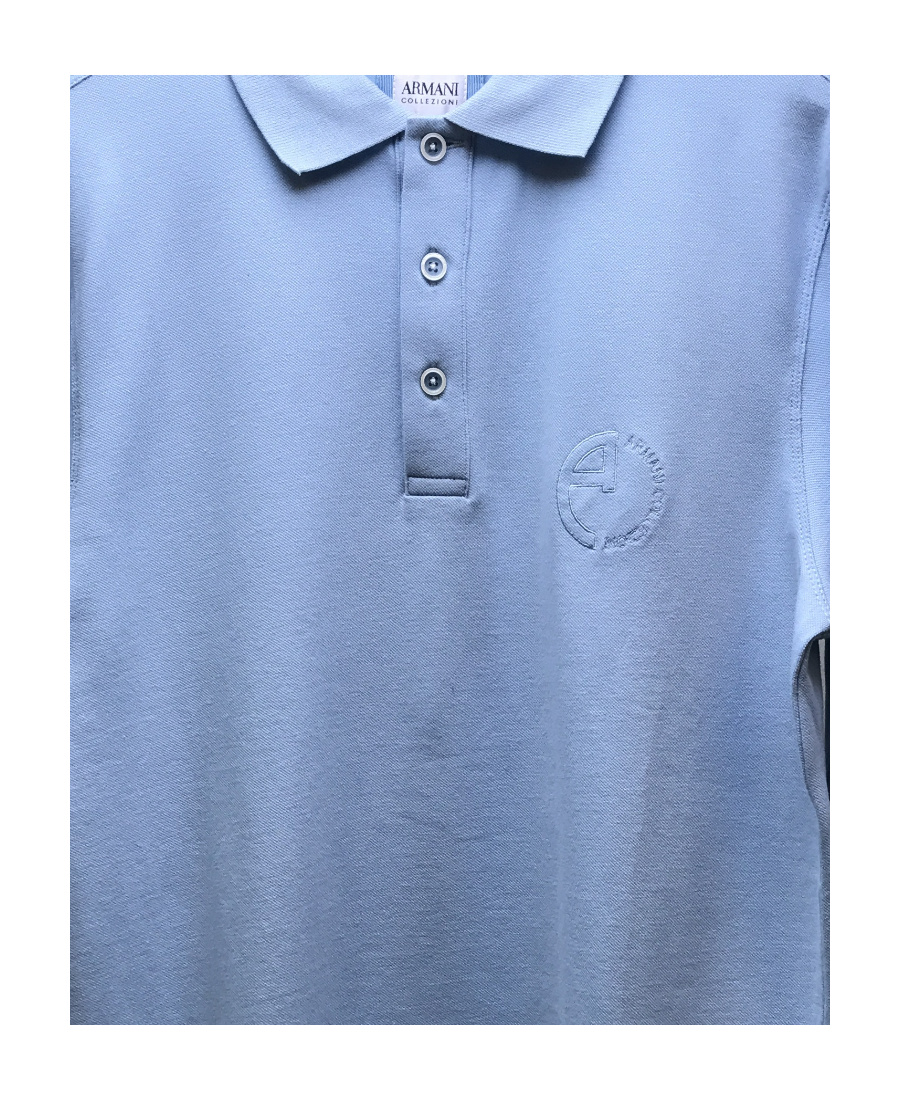 ARMANI COLLEZIONI LOGO LAPEL POLO SHIRT