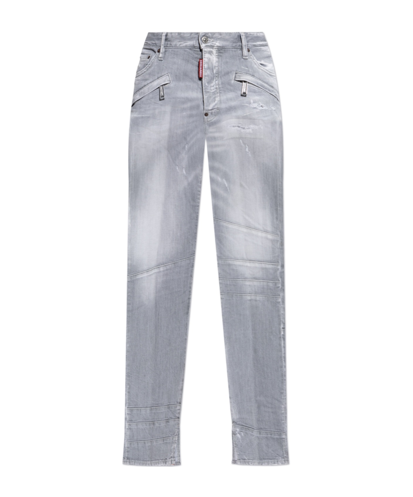 Dsquared2 Belt-loop Jeans In Gray