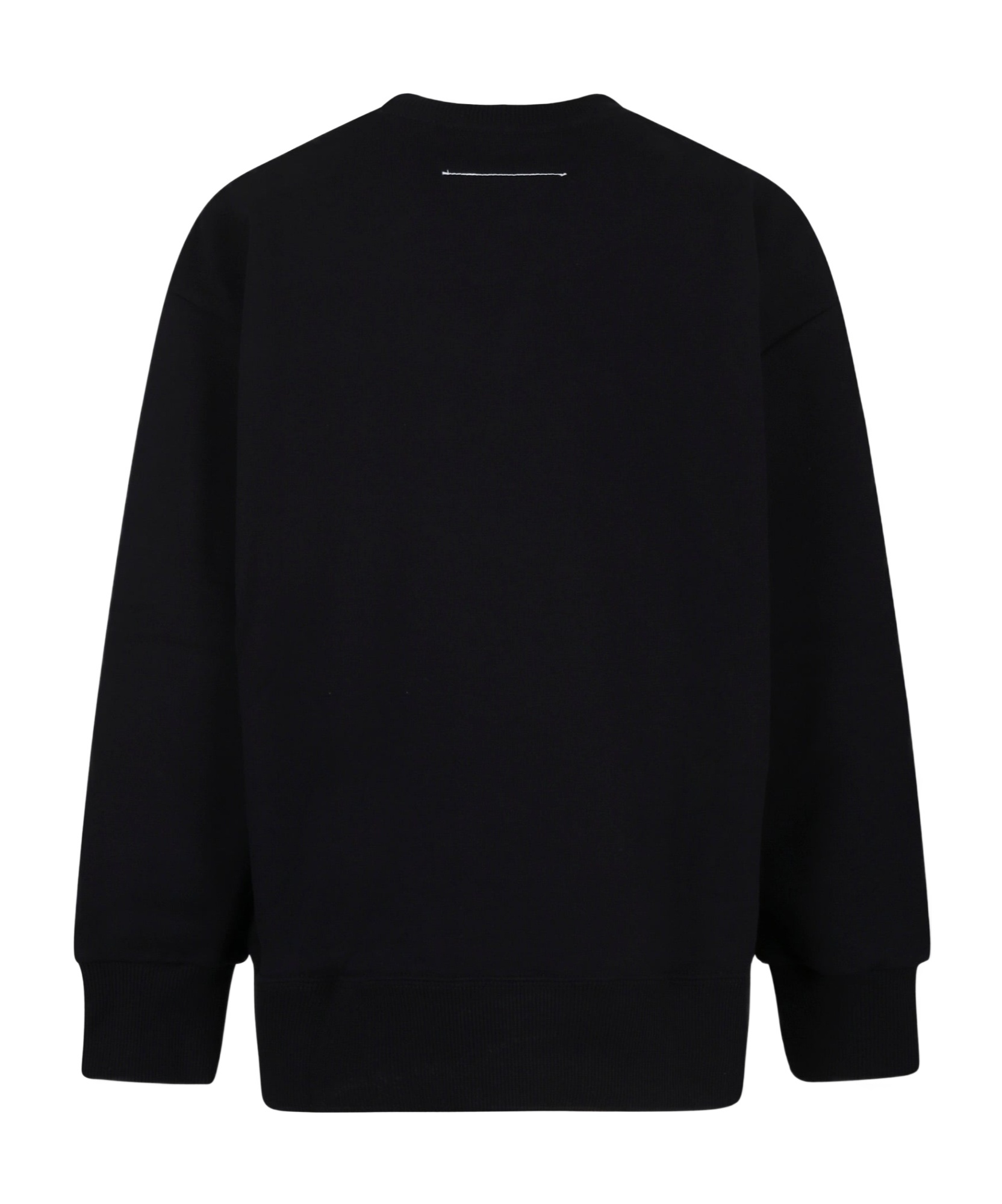 Mm6 Maison Margiela Round-neck Sweatshirt In Black