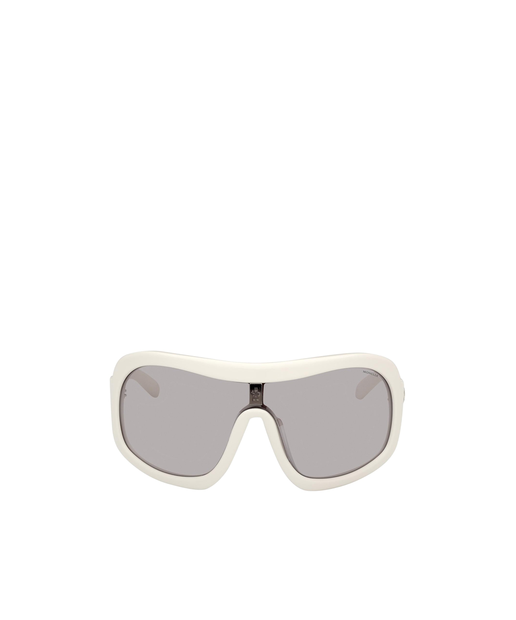 Moncler Franconia Shield-frame Sunglasses In Nude