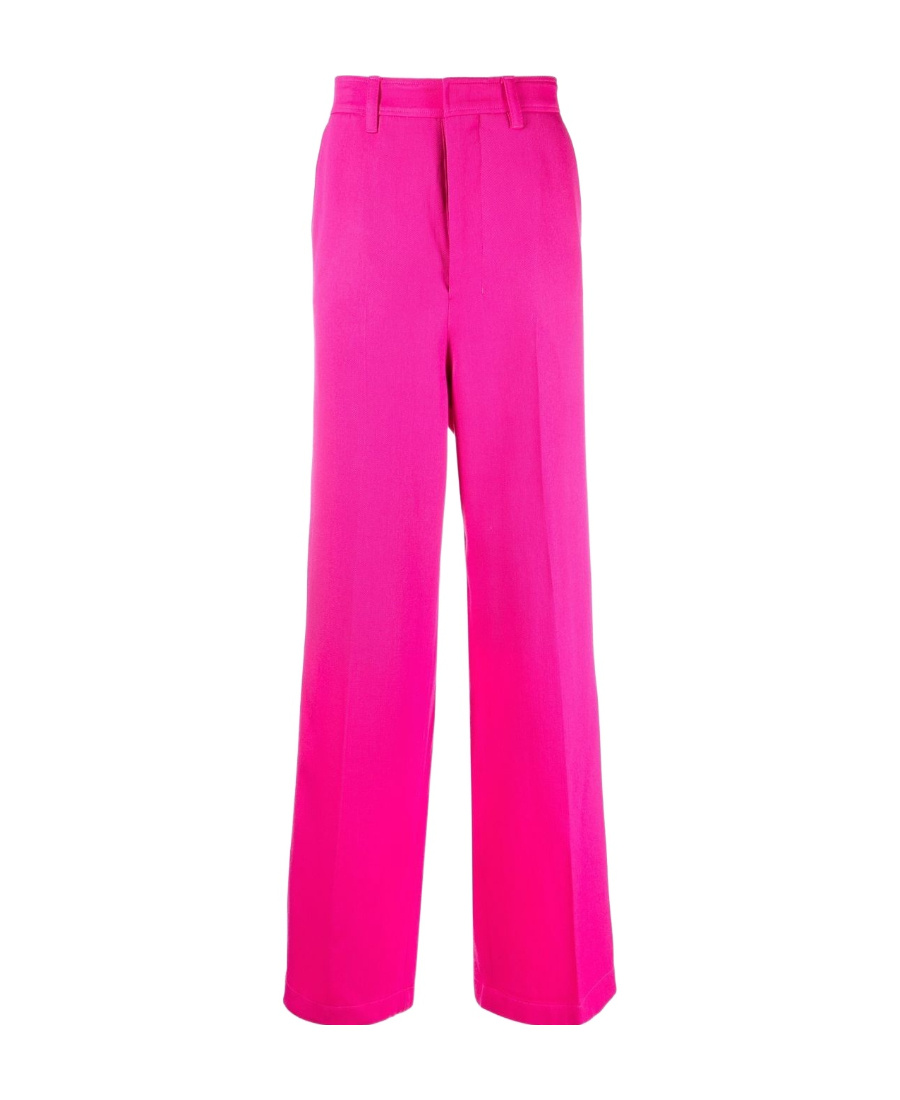 Ami Alexandre Mattiussi Wide-leg Tailored Trousers In Pink