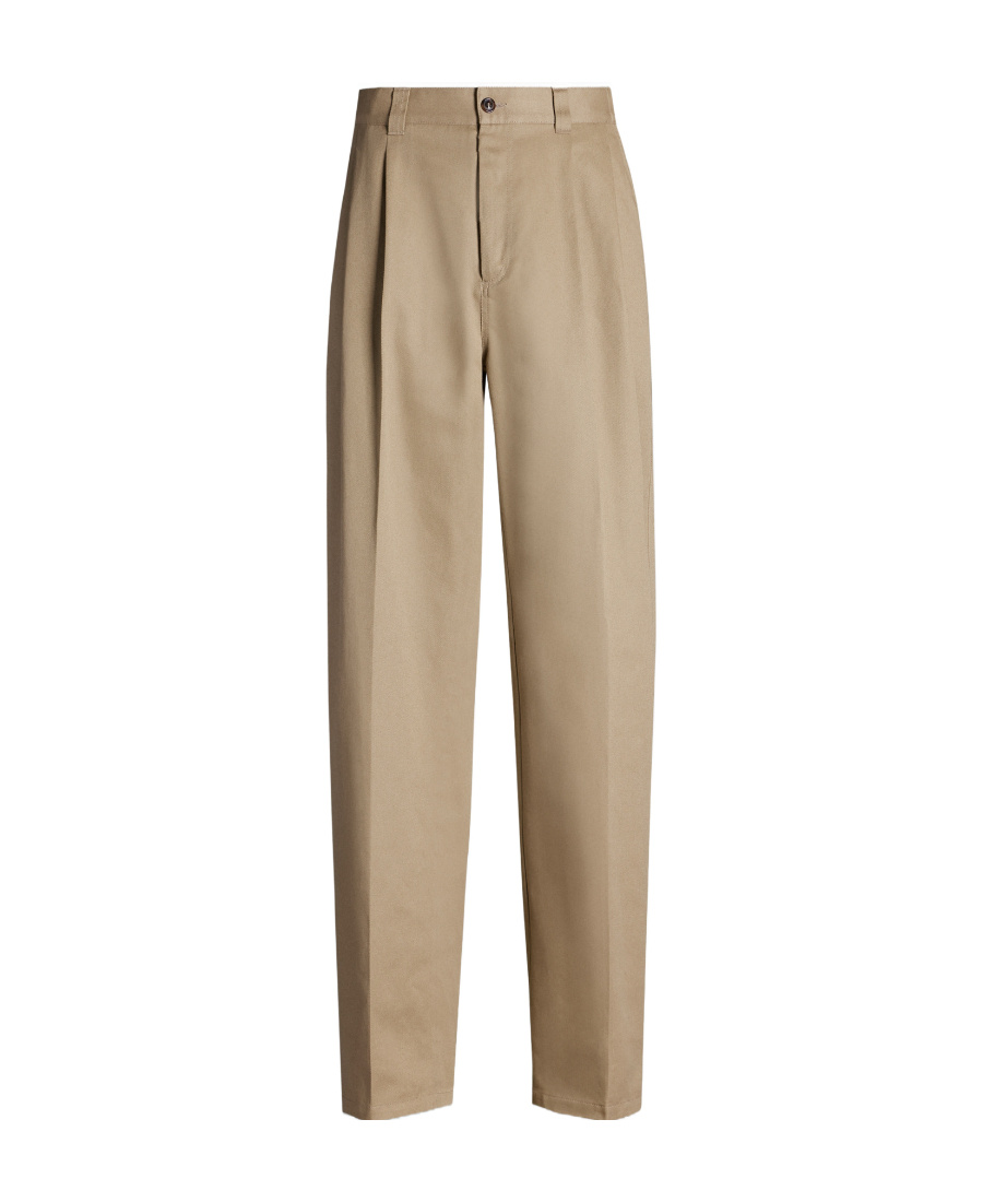 Maison Margiela X Pendleton Logo-patch Checked-yoke Trousers In Nude