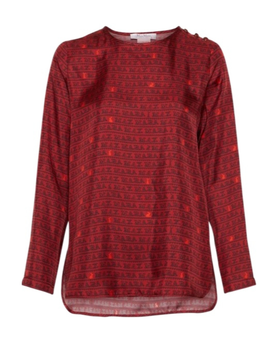 MAX MARA ROUND-COLLAR AND LONG-SLEEVED BLOUSE