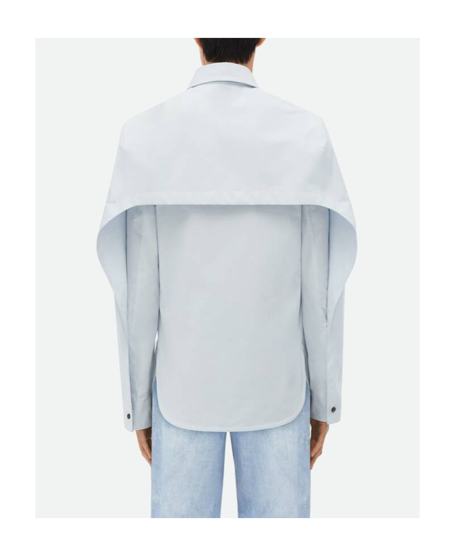 Bottega Veneta Weatherproof Long-sleeved Shirt In White