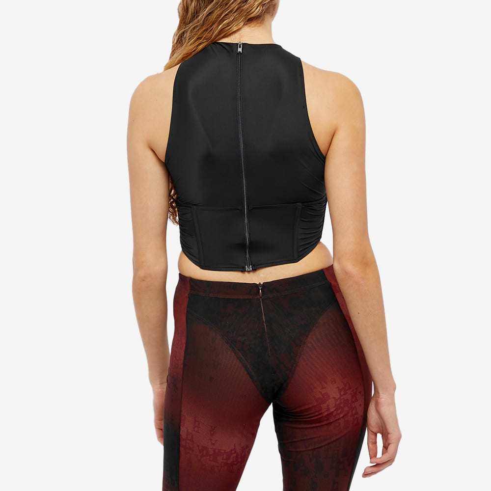 Misbhv Ruched Corset Top In Nude