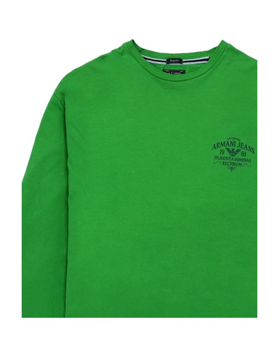 ARMANI JEANS T-SHIRT WITH ROUND NECK AND LONG SLEEVES