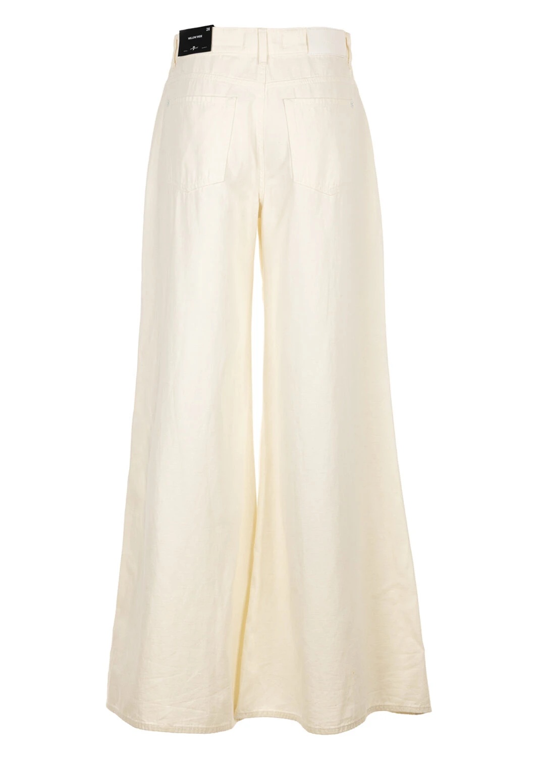 7 For All Mankind Wide Leg Jeans In Neutral