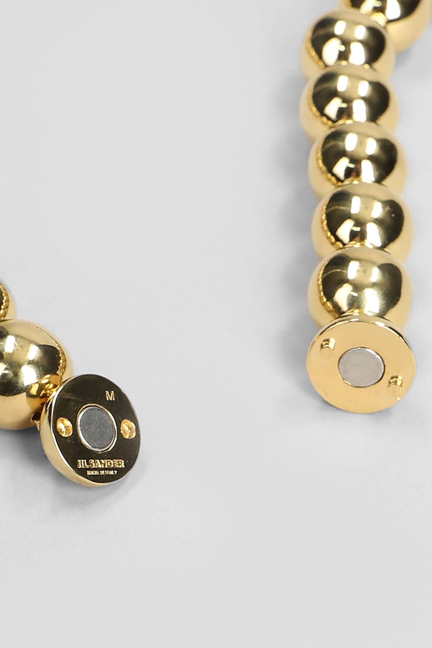 Jil Sander Beaded Choker In Gold
