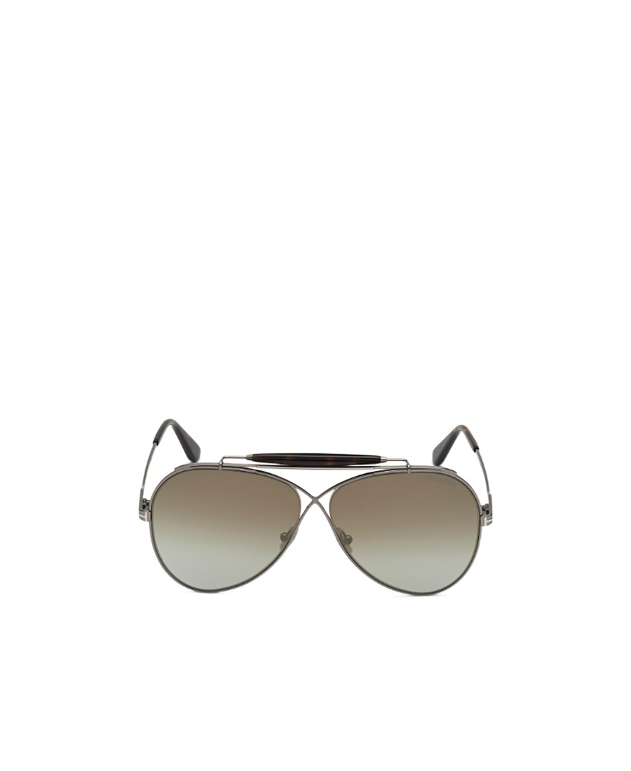 Tom Ford Eyewear Aviator Frame Sunglasses In Gray