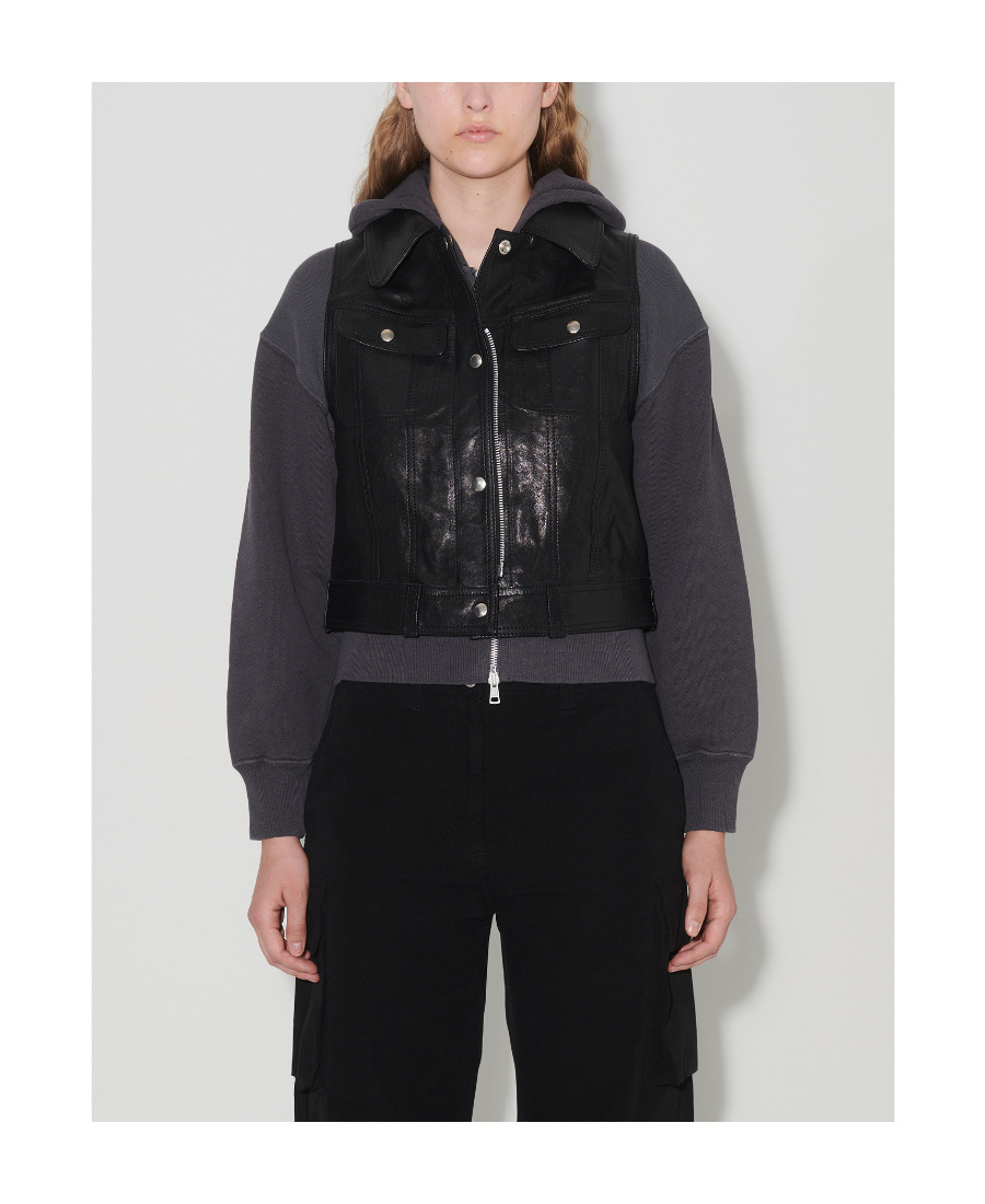 Our Legacy Doll Leather Vest In Black