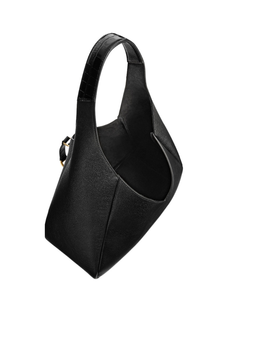 Givenchy Padlock Hobo Leather Bag In Black
