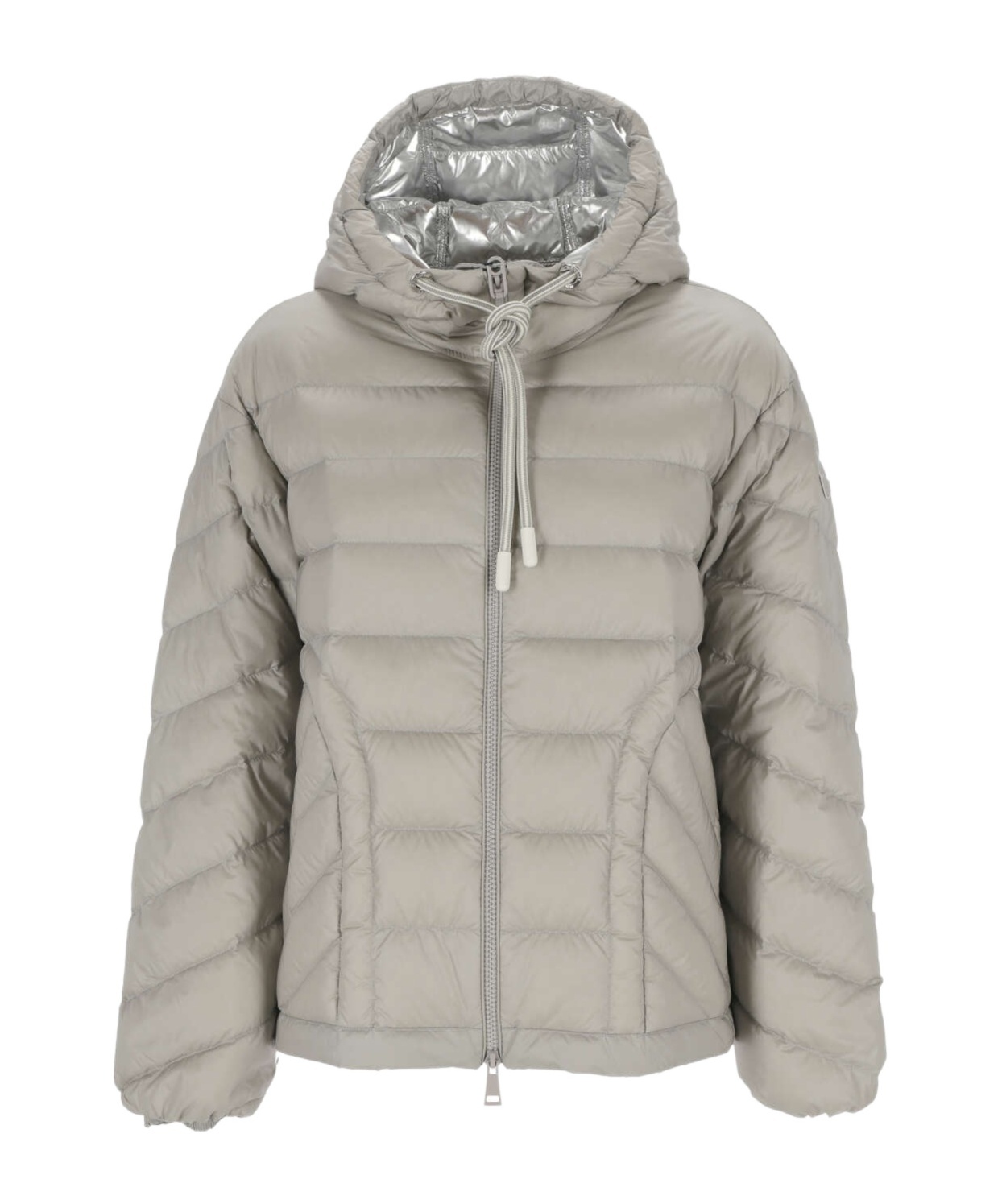 Moncler Delfo Down Puffer Jacket In Gray