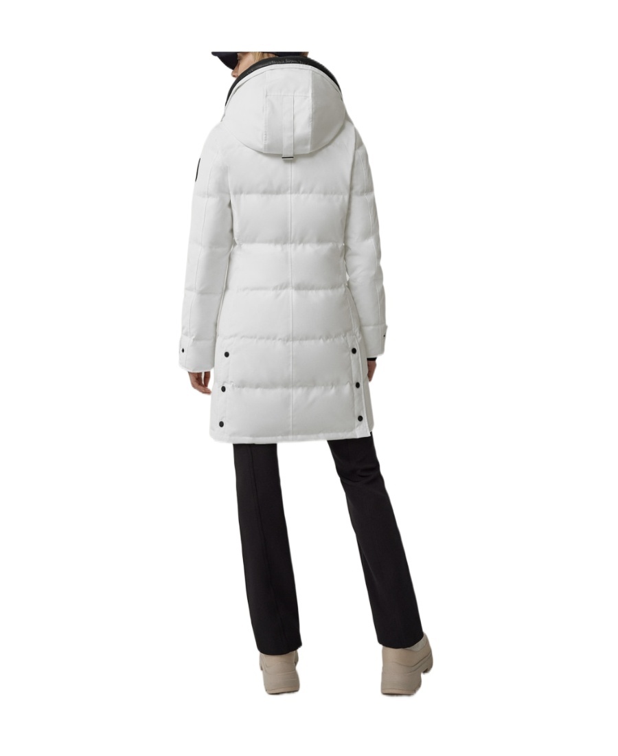 Shop Canada Goose Shelburne Padded Parka Jacket In White