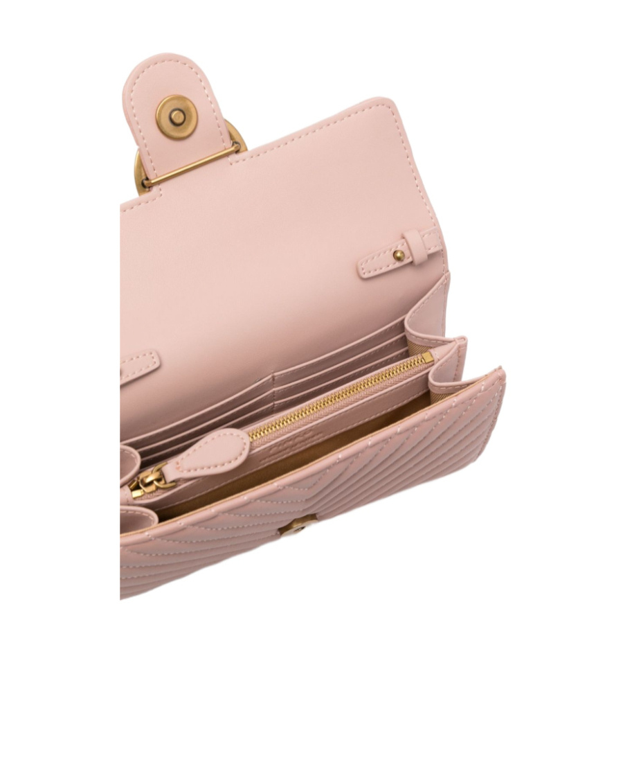 Shop Pinko Flip Shoulder Bag In Nude