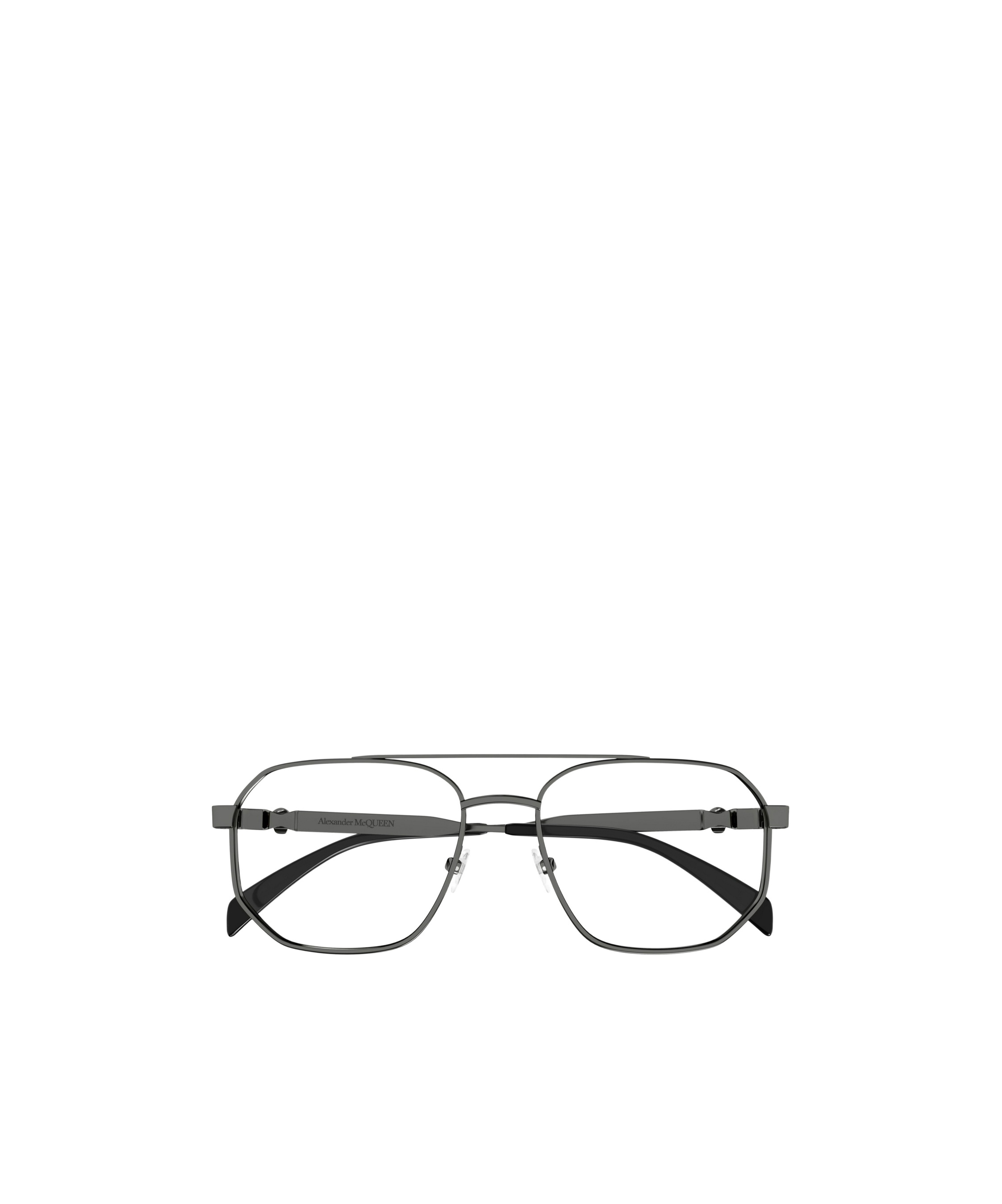 Alexander Mcqueen 0495o Pilot-frame Glasses In Black