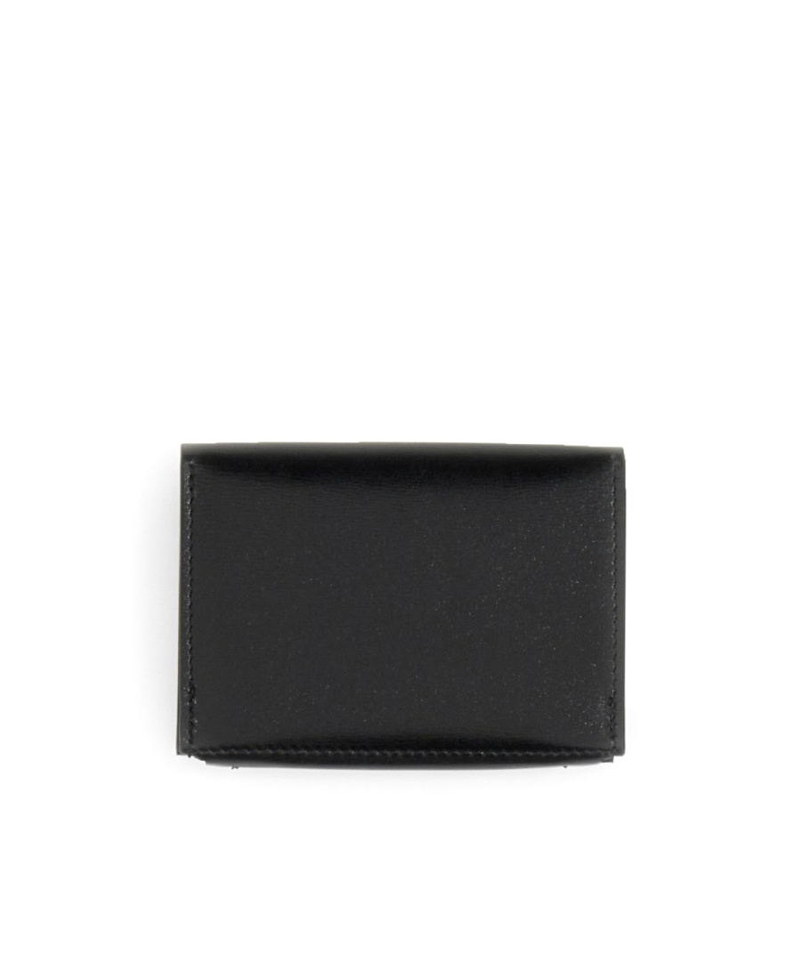 Jil Sander Logo-embossed Foldover Wallet In Black