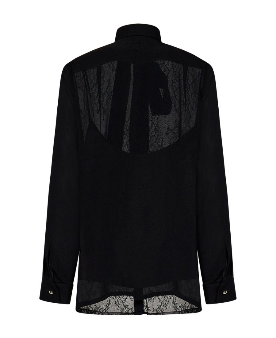 ELIE SAAB LACE-PATTERN PUSSY-BOW BLOUSE