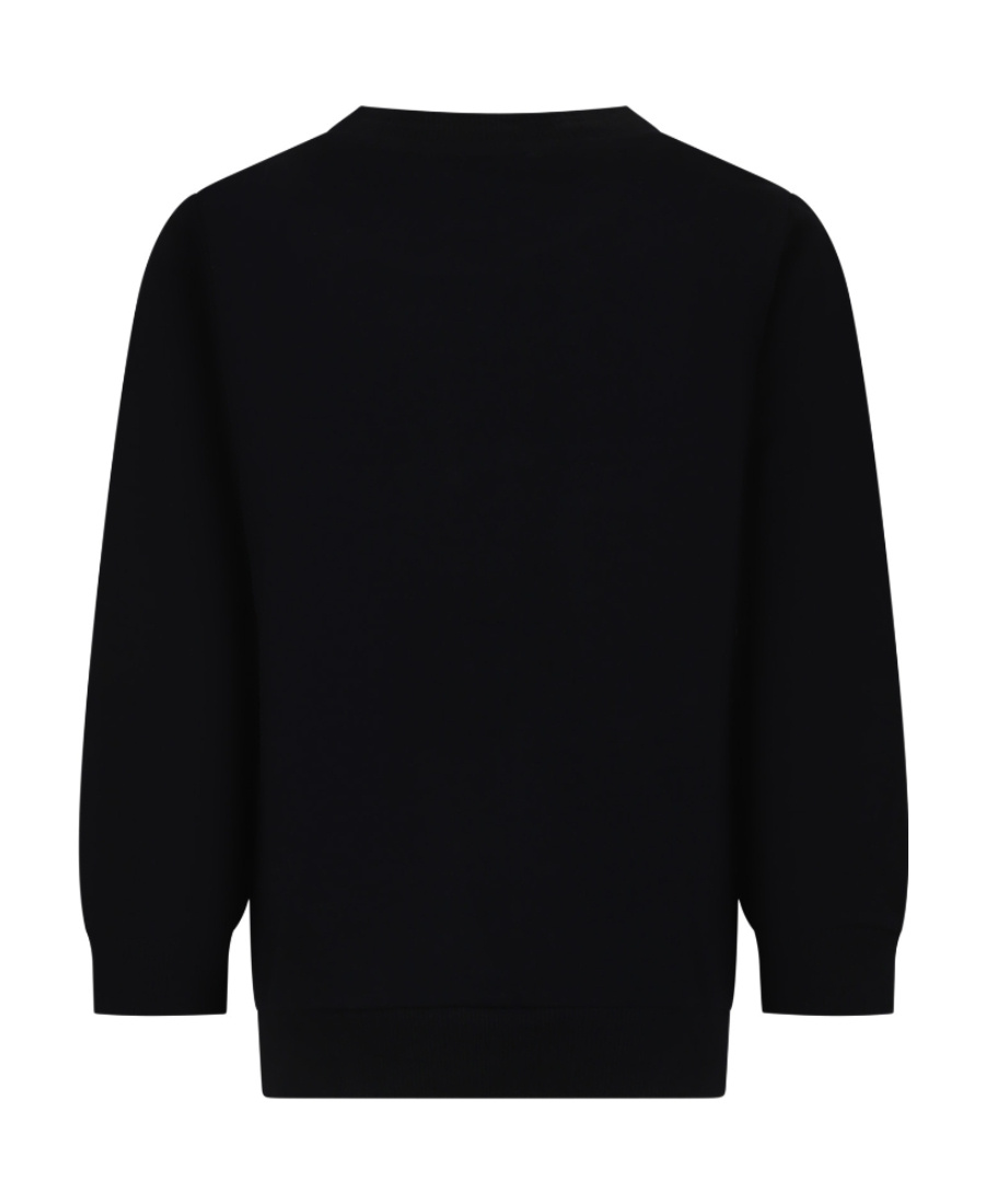 Balmain Logo-print Cotton Sweatshirt In Black