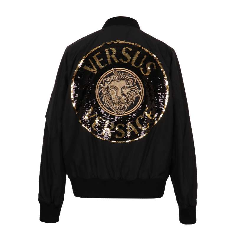 VERSUS LOGO DETAILS BASEBALL JACKET