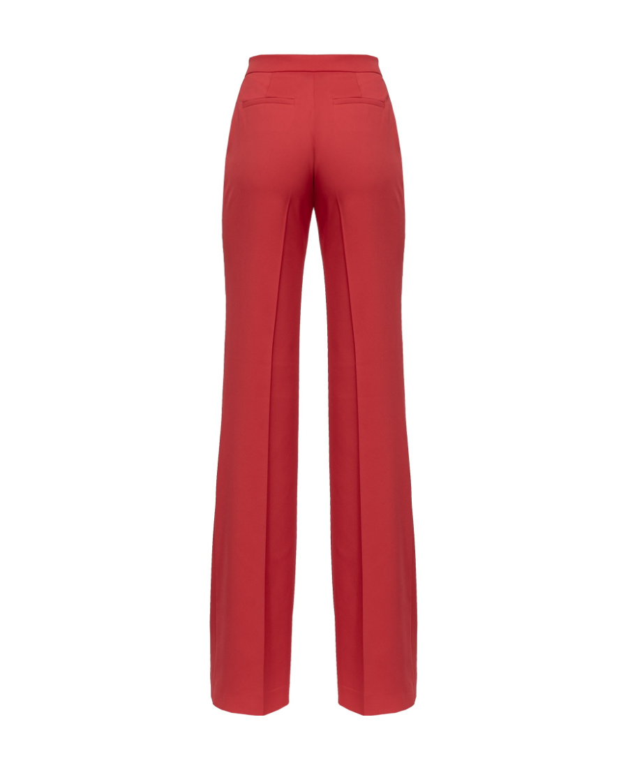 Shop Pinko Flared Tailored Trousers In Red