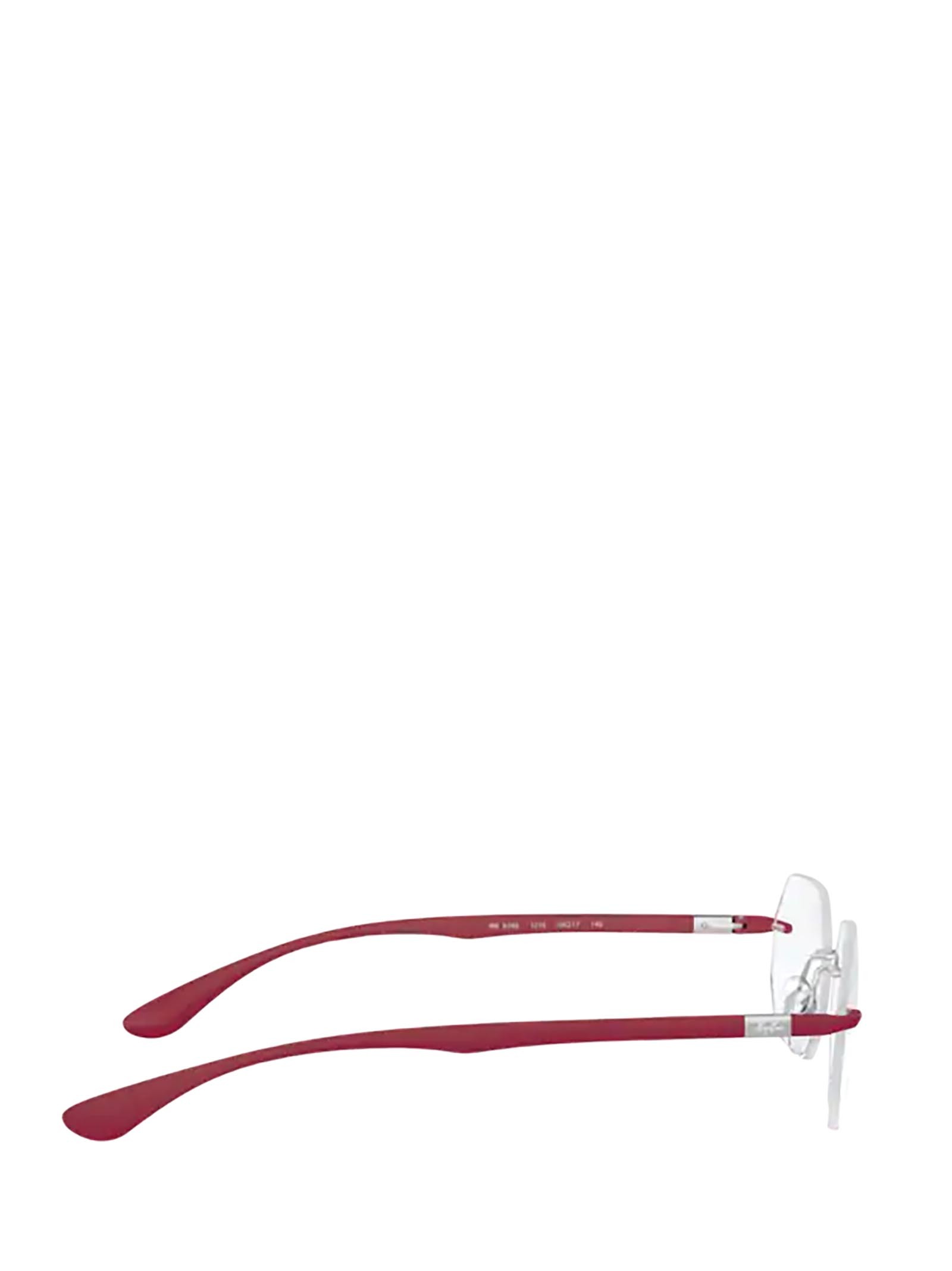 Ray Ban Rimless Transparent Glasses In White