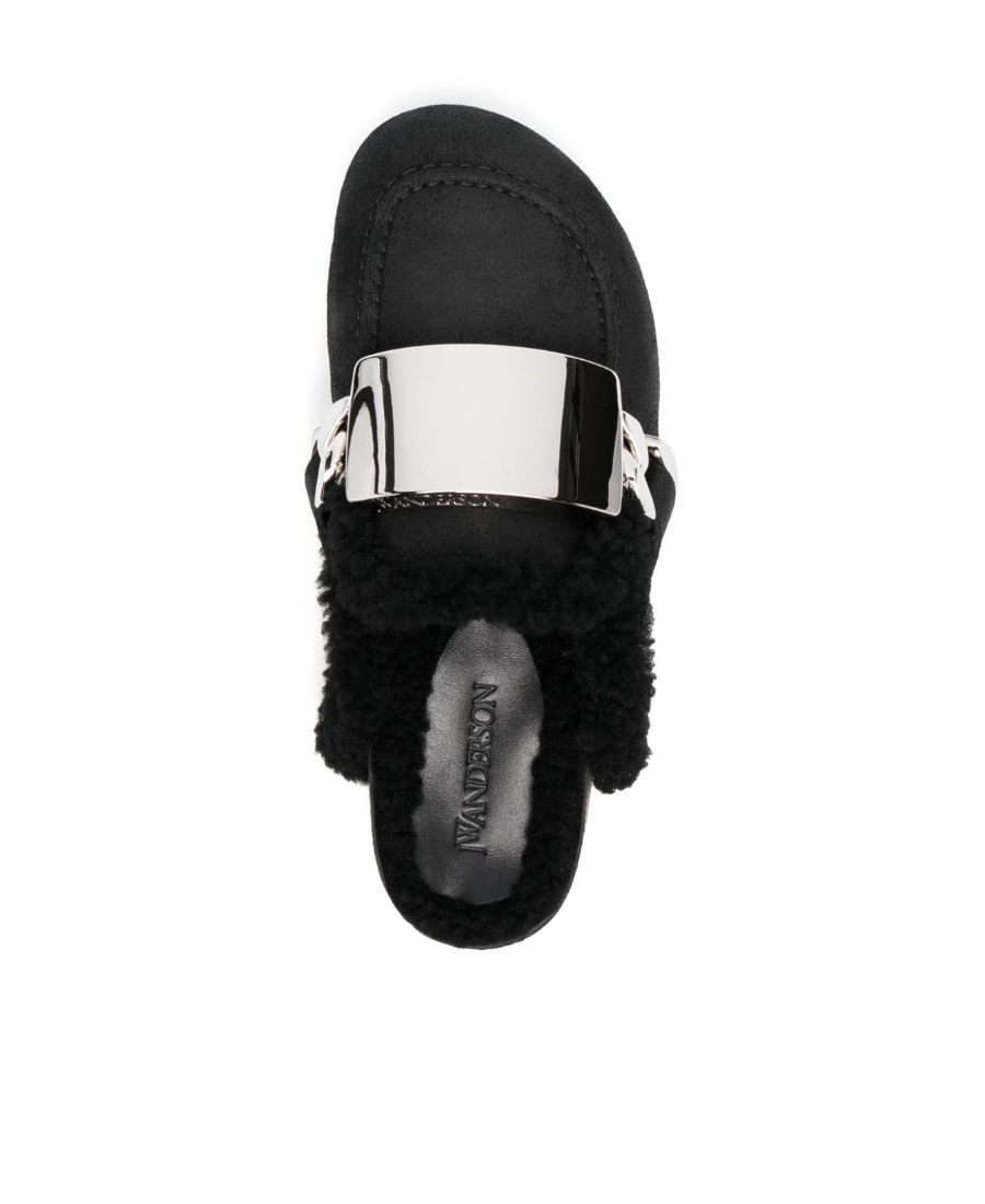 Jw Anderson Bare-heeled Muller Shoes In Black