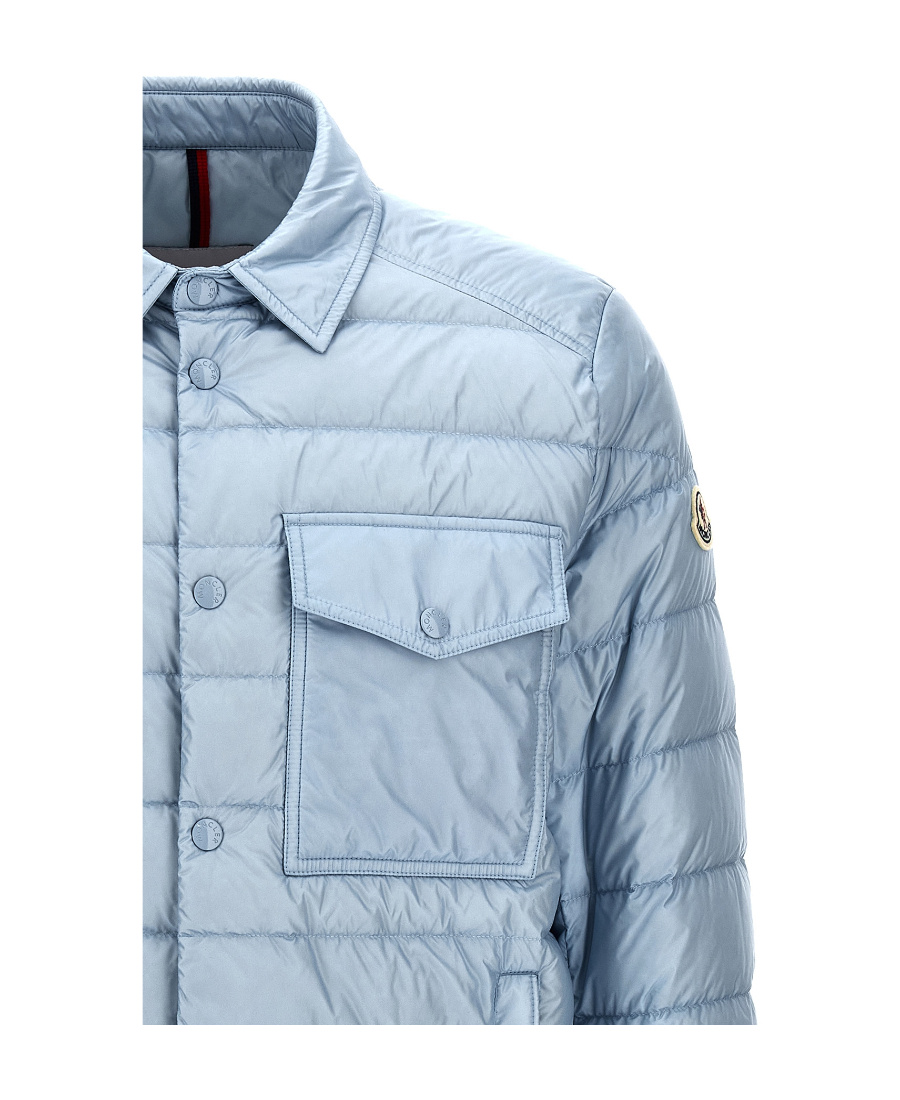 Moncler Tenibres Short Down Jacket In Blue