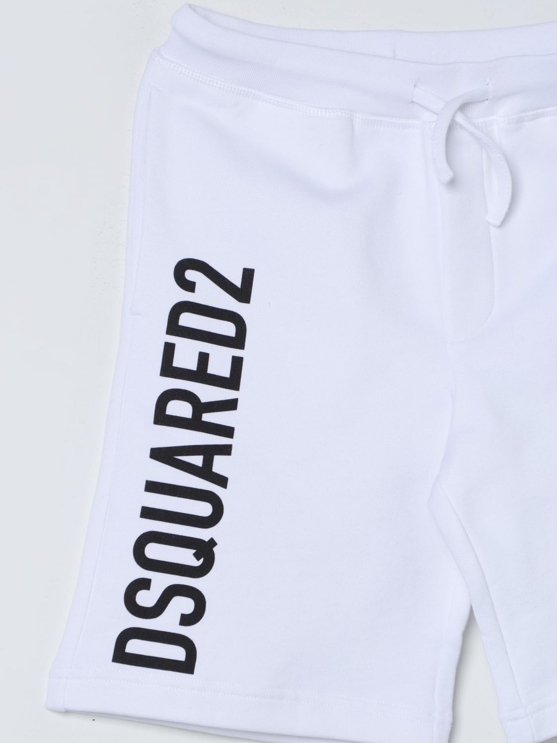 Dsquared2 Logo-print Cotton Shorts In Blue