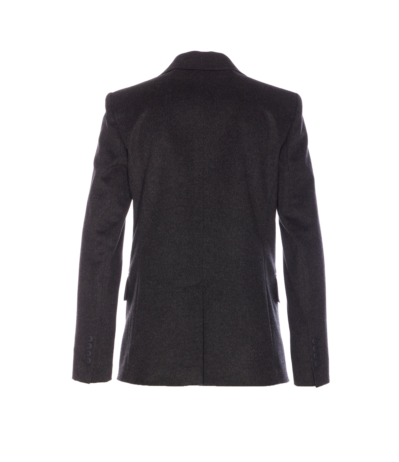 Max Mara Lapel Long-sleeved Suit Jacket In Black