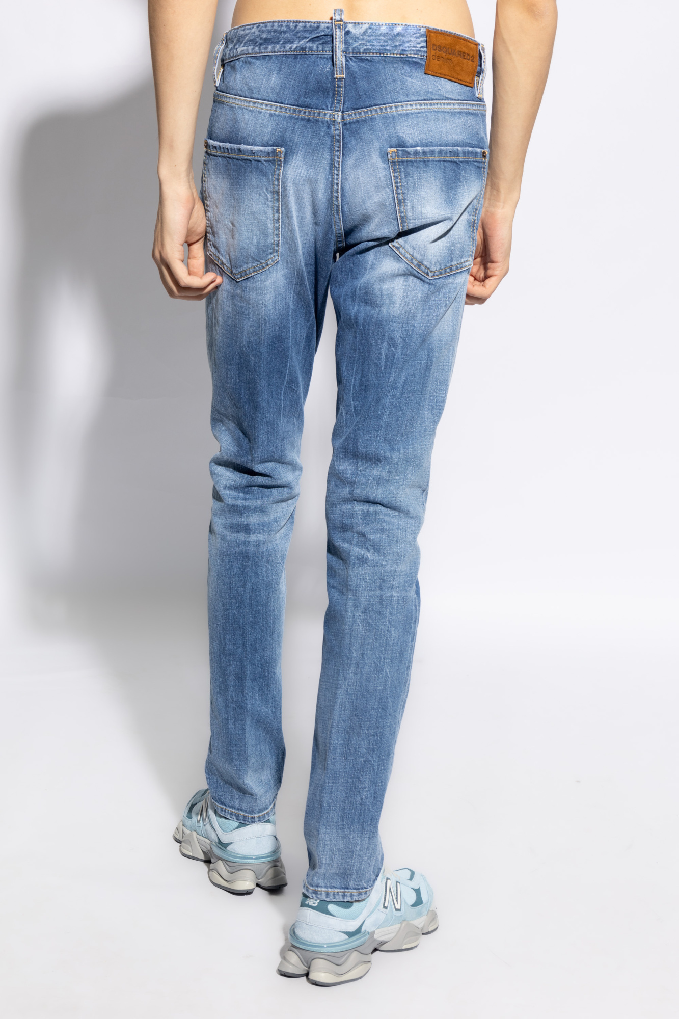 Shop Dsquared2 Cool Guy Mid-rise Slim-fit Jeans In Blue