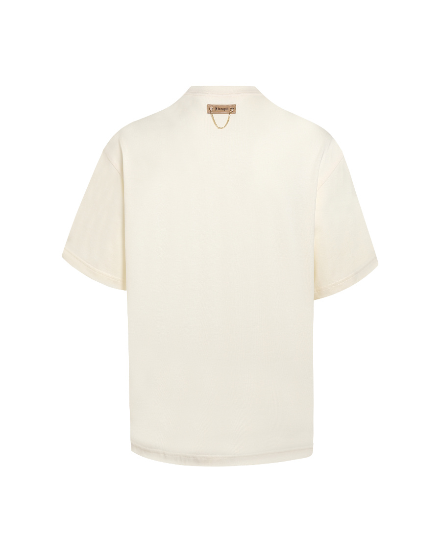 Liuregali Round-necked Logo T-shirt In White
