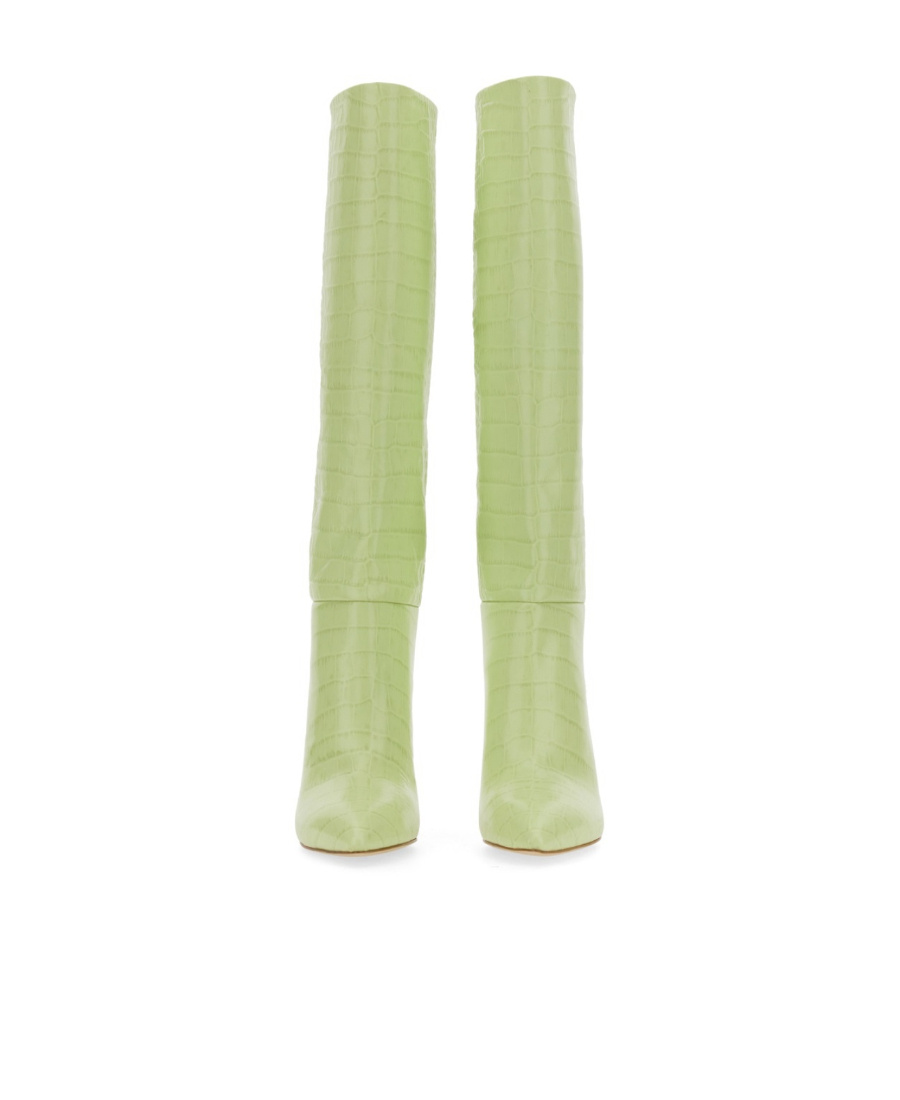 Paris Texas Knee-high 85 Stiletto Boots In Green