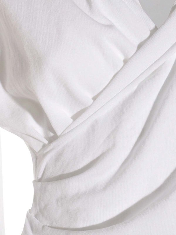 Shop Add Draped-front Hoodie