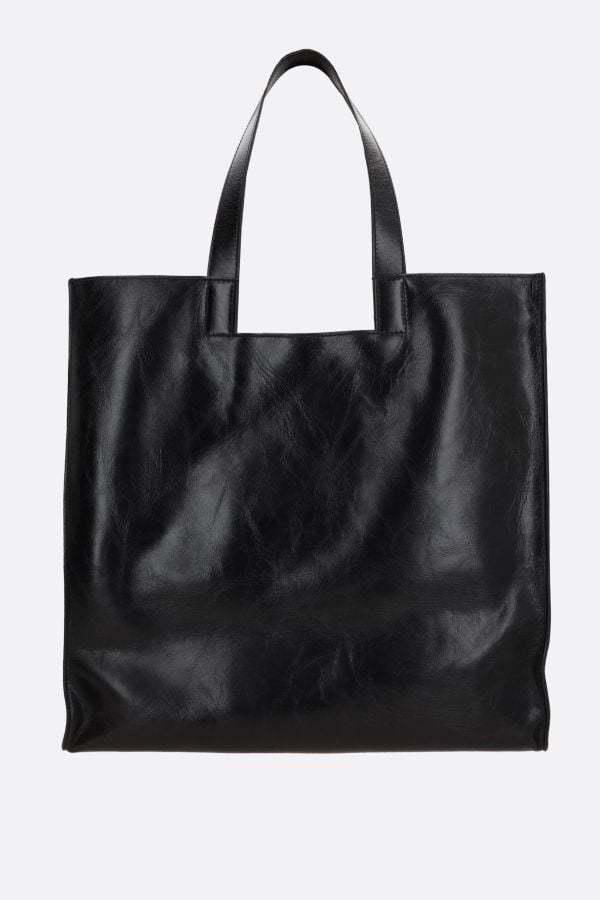 Bally Easy Leather Tote Bag In Black