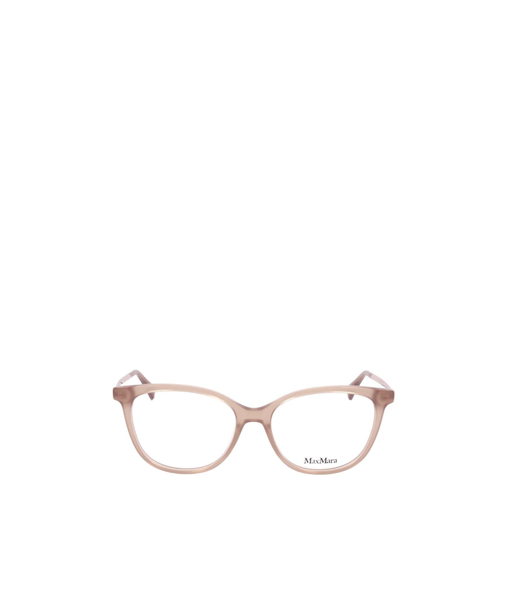 Max Mara Square Frame Glasses In Nude