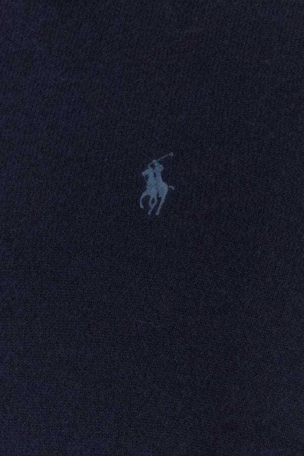 Polo Ralph Lauren Classic Polo Collar Long Sleeve Pullover In Blue