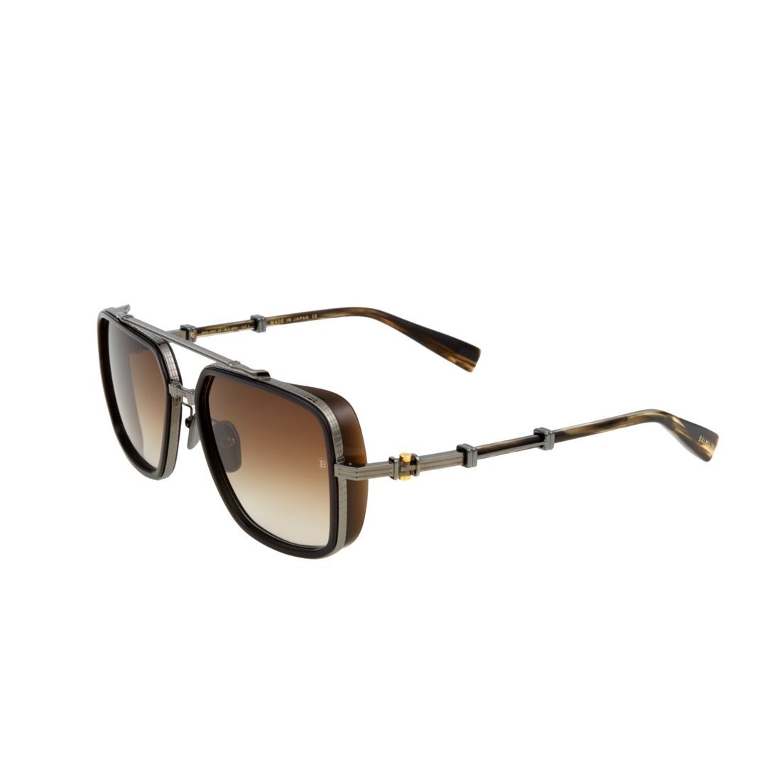 Balmain Full Frame Sunglasses In Brown