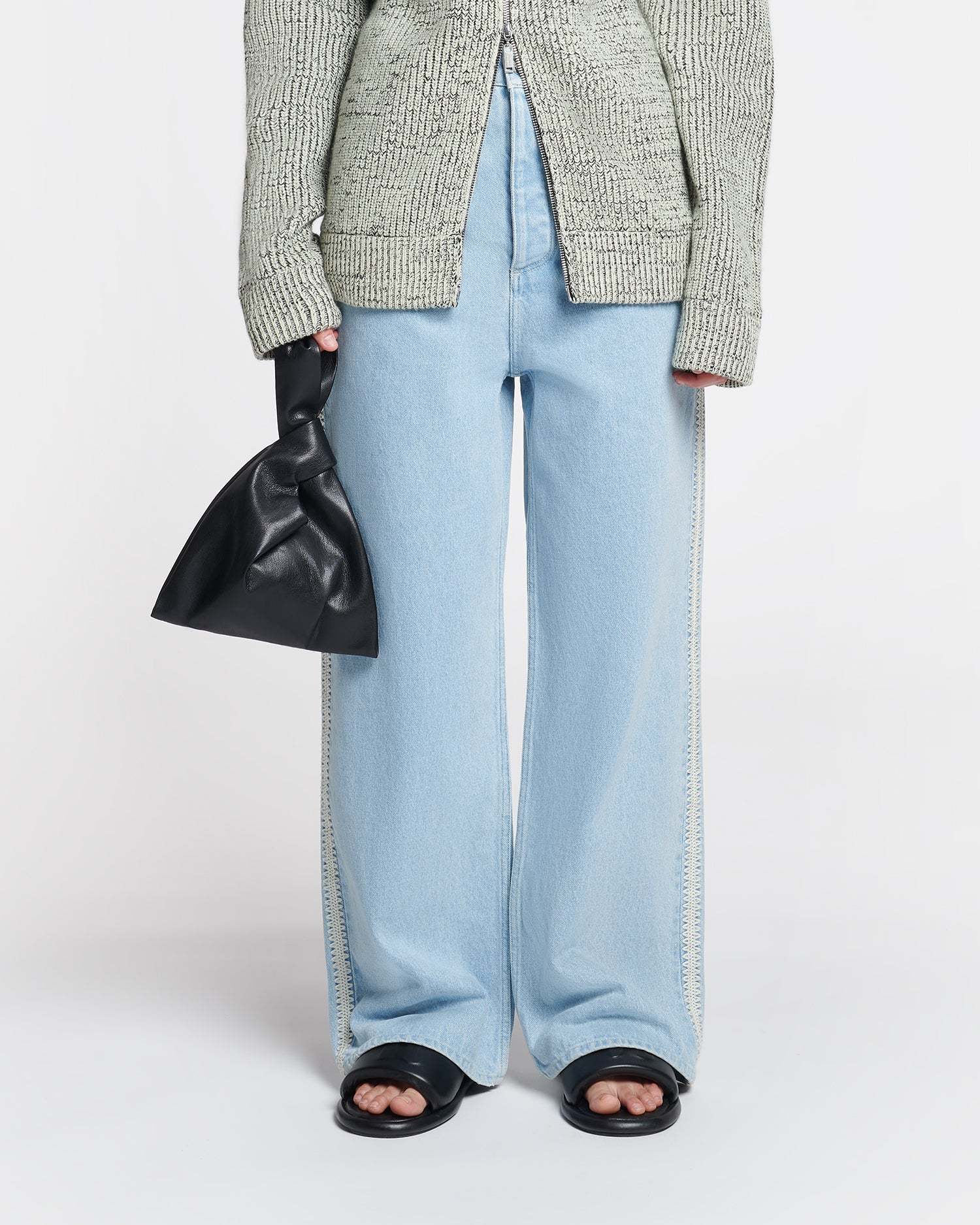 Nanushka Josine High-rise Wide-leg Jeans In Blue