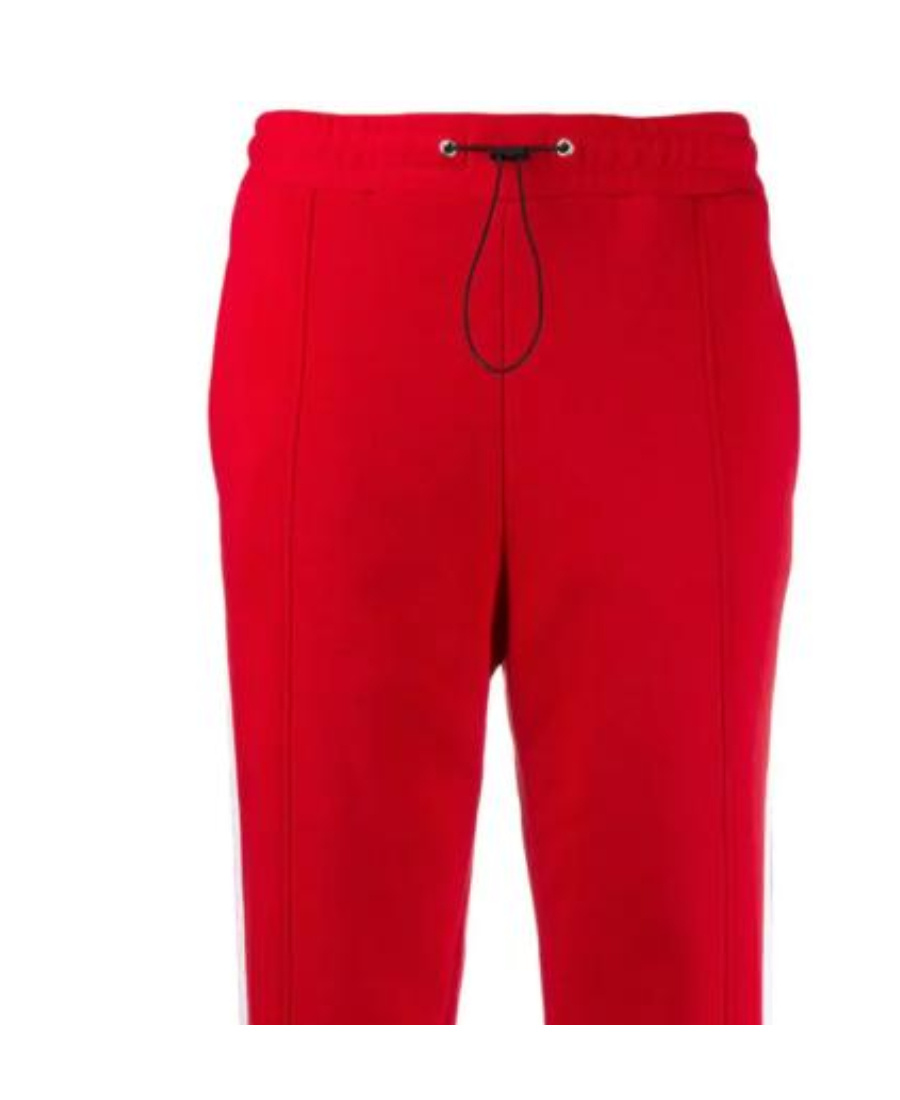 Msgm Elastic Waist Sweatpants In Red