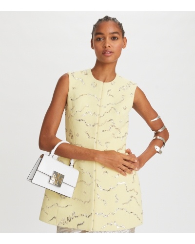 Tory Burch Mini Top-handle Bag In White