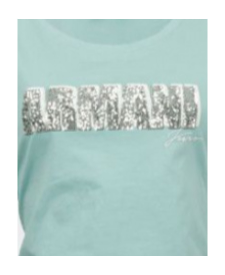 Shop Armani Jeans Round-necked T-shirt In Green