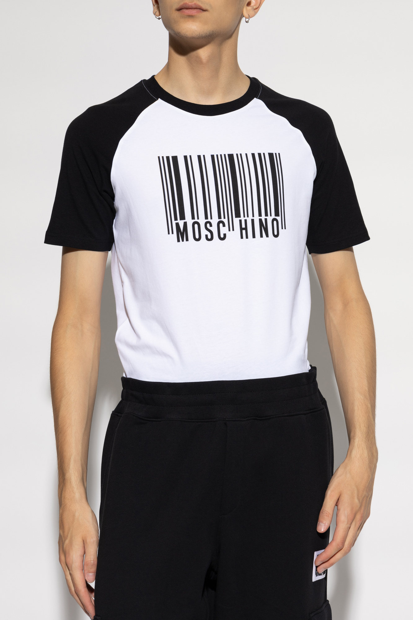 Moschino Color Matching Printed T-shirt In White
