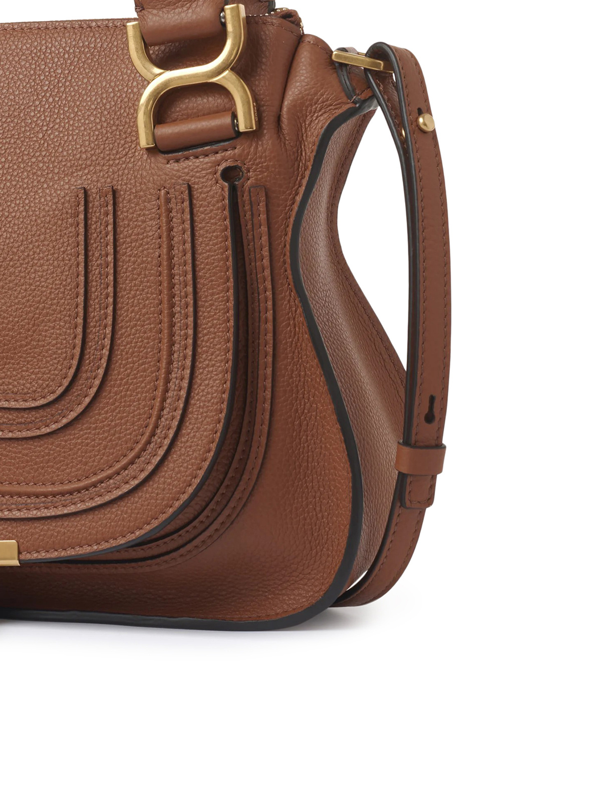 Chloé Double Handle And One Shoulder Bag In Brown