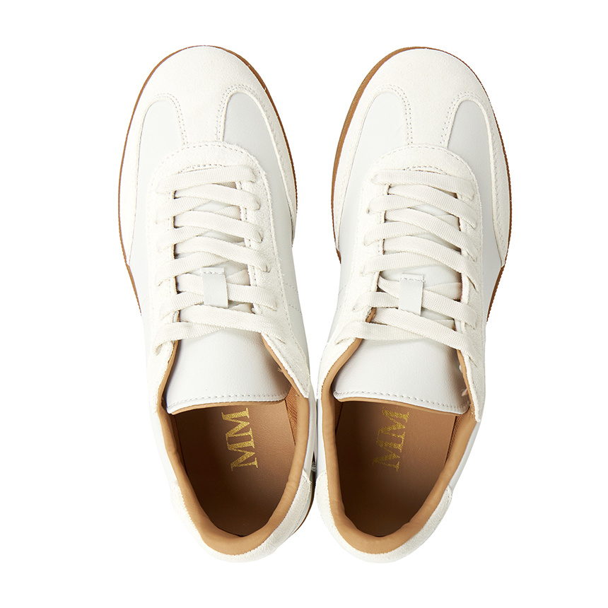 Max Mara Lace-up Sneakers In White