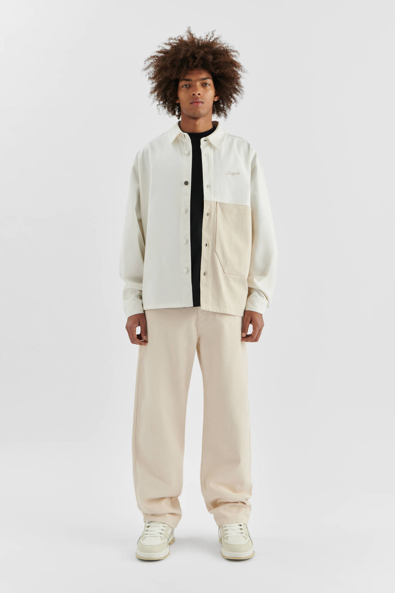 Axel Arigato Plaid Shirt In White