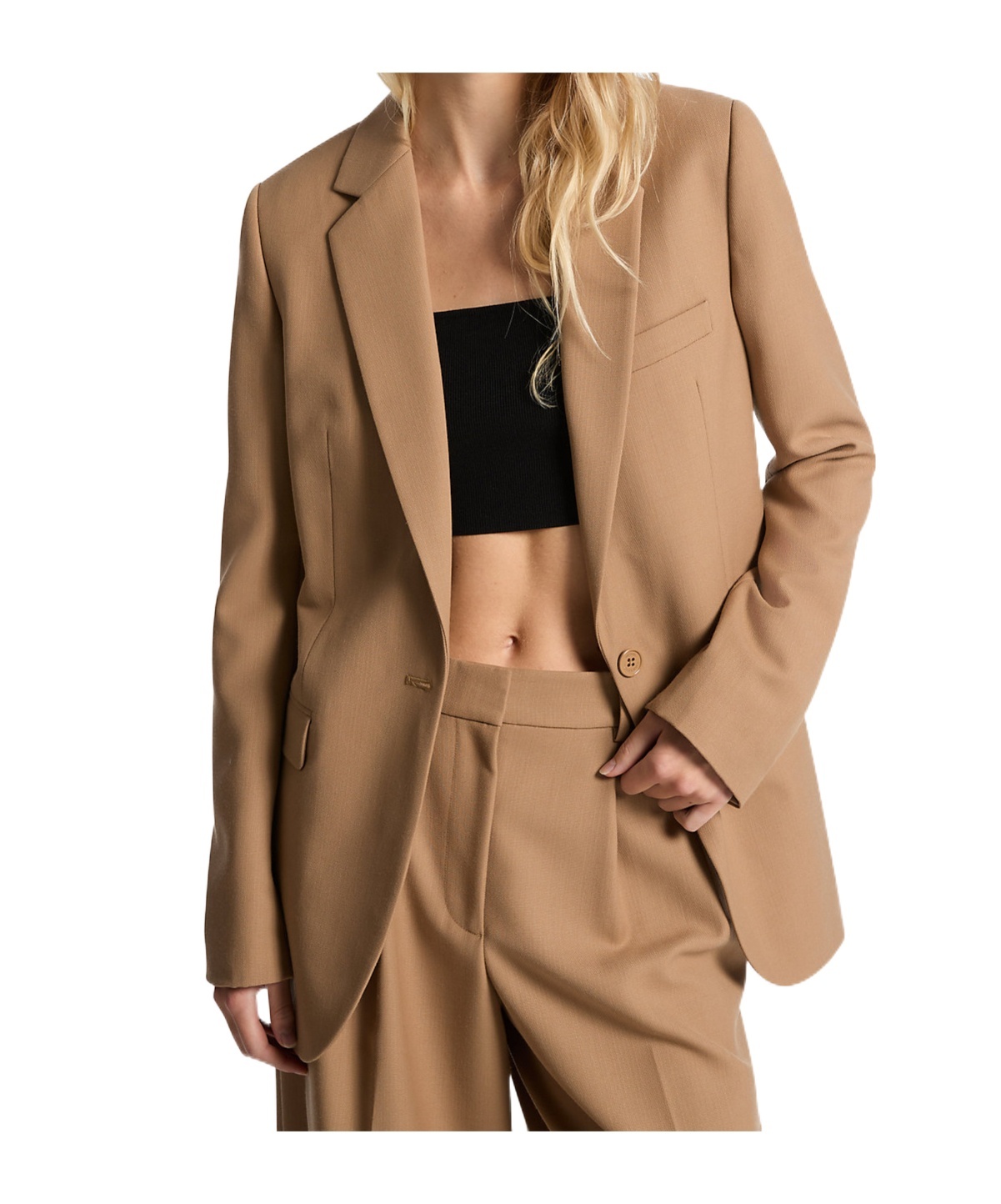 Shop Michael Kors Long-sleeved Suit Coat In Multicolor